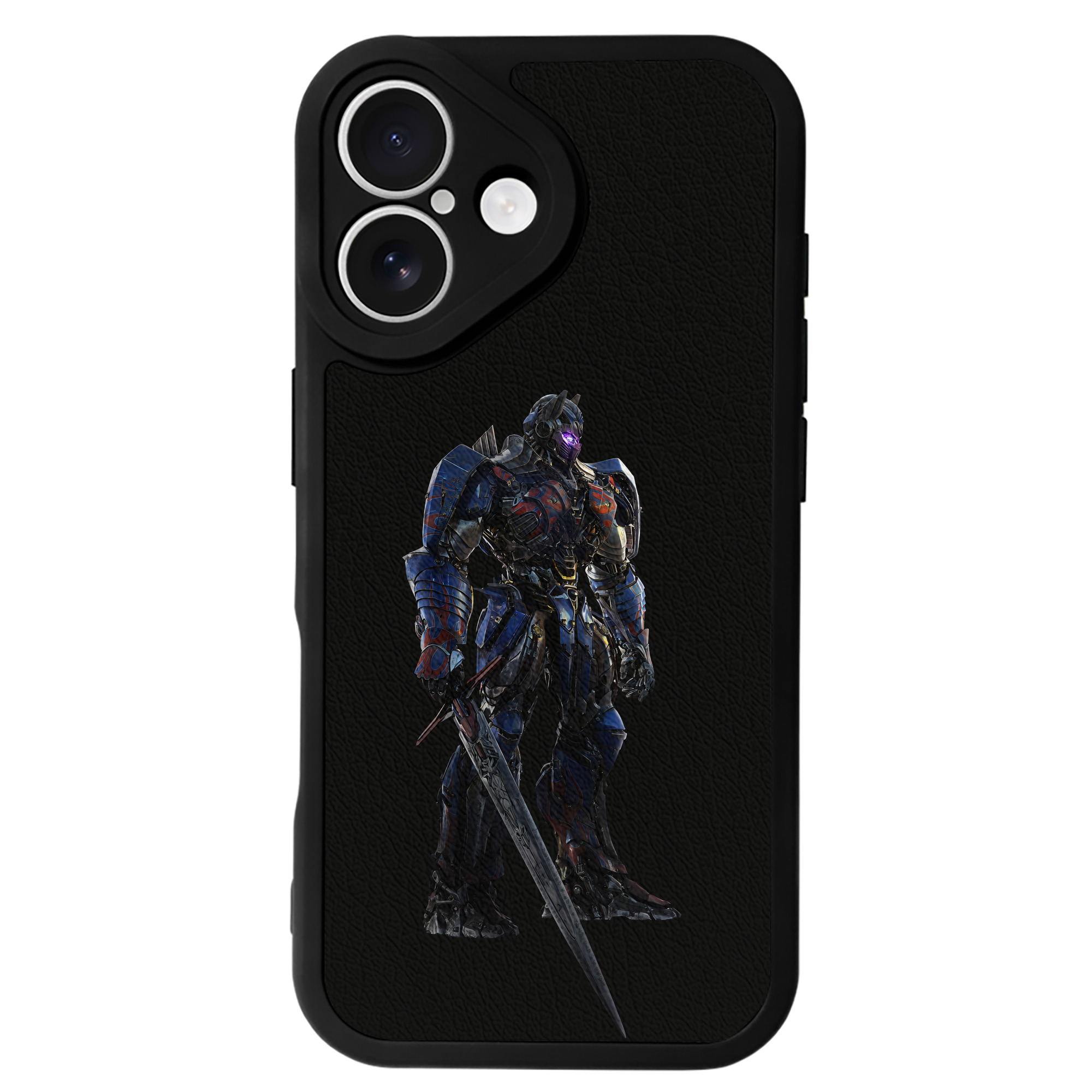 （画像用） Transformers トランスフォーマー 【iPhone 16シリーズ対応】シリコンスマホケース（レザー調） 材質：シリコン